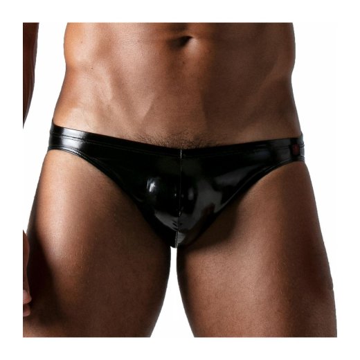 TOF Vinyl Bikini Schwarz