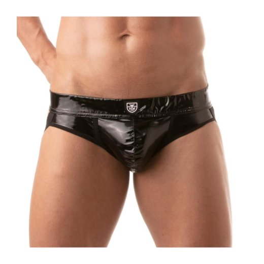 TOF Vinyl Jockbrief Schwarz