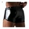 TOF Vinyl Mini Shorts Schwarz