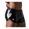 TOF Vinyl Mini Shorts Schwarz