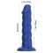 ADDICTION Einhorn Dildo aus Silikon &Oslash; 4,5 cm Blau