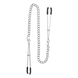 TABOOM Tweezers Nippelklemmen mit Kette Silberfarbig