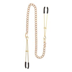 TABOOM Tweezers Nippelklemmen mit Kette Goldfarbig