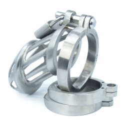 BON 4 M Large Chastity Cage Edelstahl