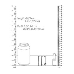 OUCH Harnr&ouml;hren Plugs 3er Set Stahl &Oslash; 6/8/10 mm