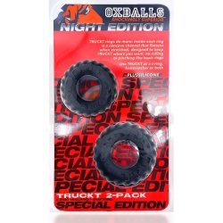 OXBALLS Truckt 2er-Set Penis- & Hodenring aus TPR-Silikon-Mischung Night Edition