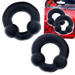 OXBALLS Ultraballs 2er-Pack Penisringe aus TPR-Silikon-Mischung Night Edition