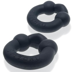 OXBALLS Ultraballs 2er-Pack Penisringe aus TPR-Silikon-Mischung Night Edition