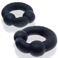 OXBALLS Ultraballs 2er-Pack Penisringe aus TPR-Silikon-Mischung Night Edition