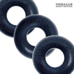 OXBALLS Ringer 3-er Pack Penisringe aus FLEX-TPR Silikon Night Edition