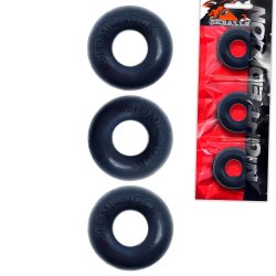 OXBALLS Ringer 3er-Pack Penisringe aus TPR-Silikon-Mischung Night Edition