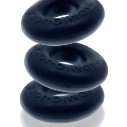 OXBALLS Ringer 3er-Pack Penisringe aus TPR-Silikon-Mischung Night Edition