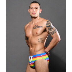 ANDREW CHRISTIAN Pride Mesh Bikini Multicolor