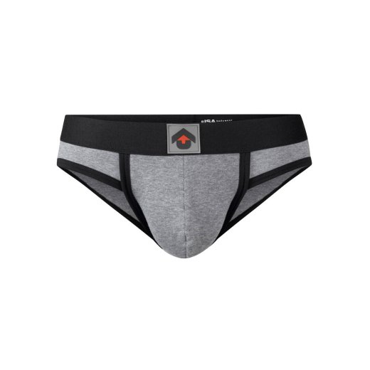 ISA UNDERWEAR Slip UP aus Baumwolle Grau/Melange