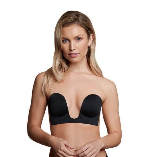 BYE BRA Nahtloser U-Style Bra Cup A Black