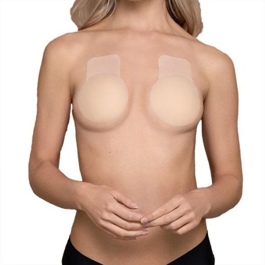 BYE BRA Matt Silicone Pull-Up X-Large Nude