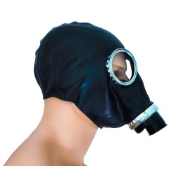 MOI Gasmaske aus Latex ungebraucht One-Size Schwarz