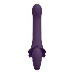 VIVE Satu halterloser Strap On mit Puls Wave Funktion &amp; Vibrationen Purple