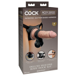 KING COCK Deluxe Silicone Body Dock Kit