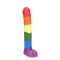 YLVA &amp; DITE Dildo Hyperion XXL 32 cm aus Silikon Regenbogen