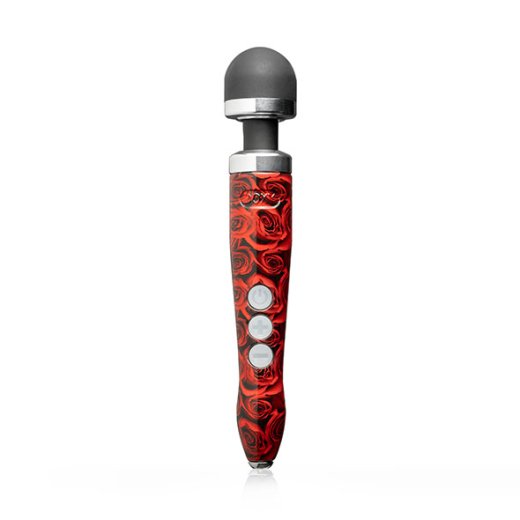 DOXY Die Cast 3R Bodywand Massager Aufladbar Rosenmuster