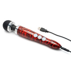 DOXY Die Cast 3R Bodywand Massager Aufladbar Rosenmuster