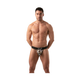 TOF French Stringless Thong Khaki Camo