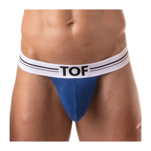 TOF French Stringless Thong Royal Blue