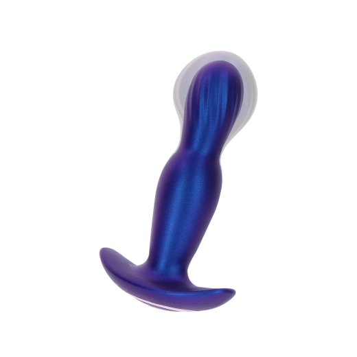 TOY JOY BUTTOCKS The Stout aufblasbarer Anal-Plug mit Vibration Blau