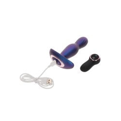 TOY JOY BUTTOCKS The Stout aufblasbarer Anal-Plug mit Vibration Blau