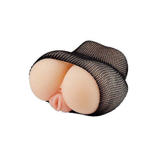 CLOUD 9 Realistic Body Stroker Anal / Vaginal mit Bodystocking Flesh / Schwarz