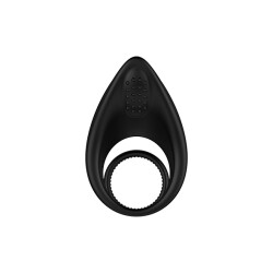 NEXUS Enhance Penis- und Hodenring aus Silikon mit Vibrationen Schwarz