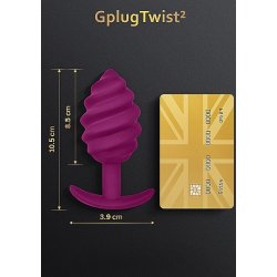 G-VIBE Gplug Twist 2 aus Silikon Fuchsia