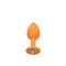 CALEXOTICS Anal Plug 3er Set aus Silikon mit Zierstein Orange