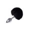 ALIVE Anal Pleasure Metall-Analplug Small mit Hasenschwänzchen Schwarz