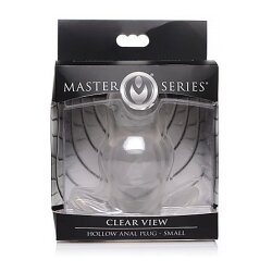 MASTER SERIES Clear View S Analtunnel aus TPE Transparent