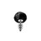 ALIVE Anal Pleasure Metall-Analplug Twist Medium mit Hasenschwänzchen Schwarz