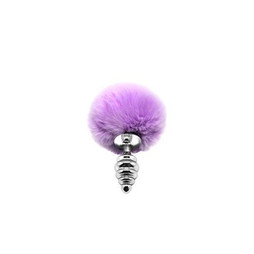 ALIVE Anal Pleasure Metall-Analplug Twist Small mit Hasenschwänzchen Lila