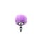 ALIVE Anal Pleasure Metall-Analplug Twist Small mit Hasenschwänzchen Lila