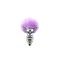 ALIVE Anal Pleasure Metall-Analplug Twist Medium mit Hasenschwänzchen Lila