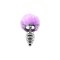 ALIVE Anal Pleasure Metall-Analplug Twist Large mit Hasenschwänzchen Lila