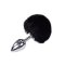 ALIVE Anal Pleasure Metall-Analplug Medium mit Hasenschwänzchen Schwarz