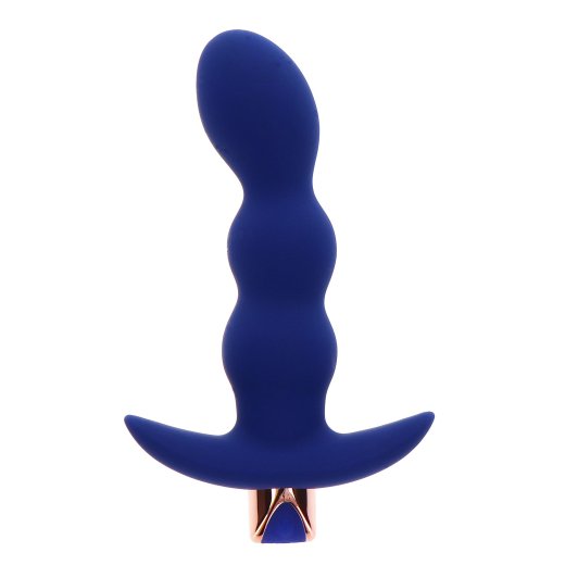 TOY JOY BUTTOCKS The Risque Anal-Plug mit Fernbedienung aus Silikon Blau