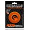 OXBALLS Axis Gerippter Penisring aus Plus+ Silikon Orange