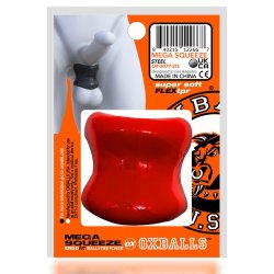 OXBALLS Ballstretcher Mega Squeeze aus Flex TPR Rot