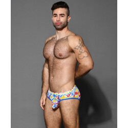 ANDREW CHRISTIAN Almost Naked Pride Camouflage Mesh Brief Multicolor