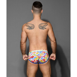 ANDREW CHRISTIAN Almost Naked Pride Camouflage Mesh Brief Multicolor