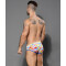 ANDREW CHRISTIAN Almost Naked Pride Camouflage Mesh Brief Multicolor