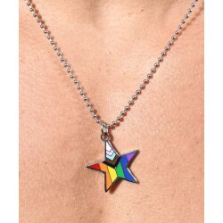 ANDREW CHRISTIAN Progress Pride Star Necklace