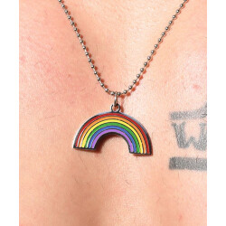ANDREW CHRISTIAN Pride Rainbow Necklace